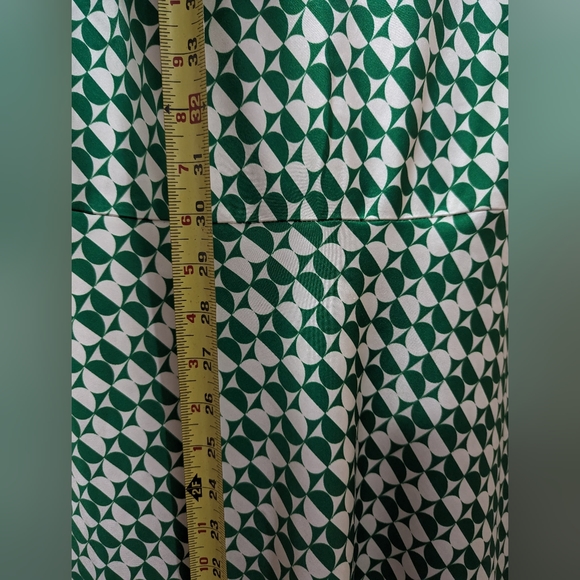 Ava & Viv Maxi Slip Dress Adjustable Straps Scoop Neck S:1X Green Cream - Picture 7 of 13